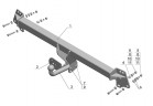 Фаркоп TY 17 - Toyota Camry / 2007- / S-50 / kg-650 / type=A