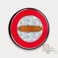 Фонарь универсальный светодиодный 3-функциональный задний 12 / 24V, круглый для отдельного монтажа (один фонарь с одной стороны) FT-113 LED