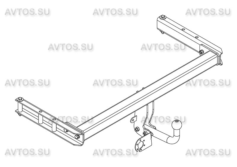 Фаркоп AU 04 - Audi Q5 / 09.2008-12.2016г / S-75 / kg-2400 / type-A / smart-c=!!!