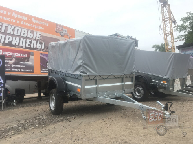 Прицеп Спутник Pro ZN 1912-37 оцинк. (Тент 1.0 м).