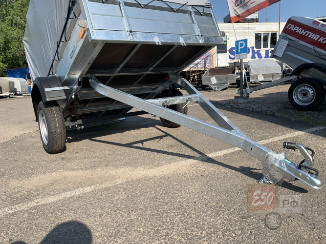 Прицеп Спутник Pro ZN 2513-37 оцинк. (Тент 1.5 м Скос)