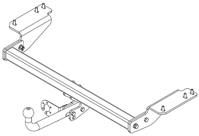 Фаркоп HV 02 - Haval H2 / 2015- / S-75 / kg-1500 / type=A / smart-c=!!!
