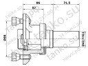 Ступица с цапфой (d42.7) под диск 98x4 до 750 кг на ось KNOTT FNK12