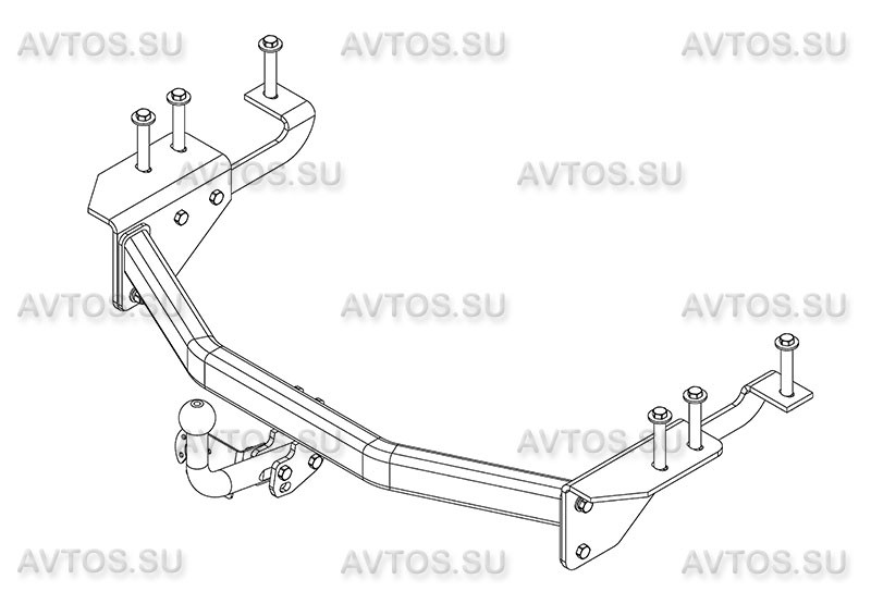 Фаркоп TY 39 - Toyota Alphard / 2008-2014 / S-75 / kg-2000 / type=A / smart-c=!!!