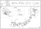 Полностью оцинкованный фаркоп на Honda Jazz 2008-2014, Honda Fit 2008-2013. Тип шара: A. Невидимый вырез бампера. Нагрузки: 1100/82 кг, масса фаркопа