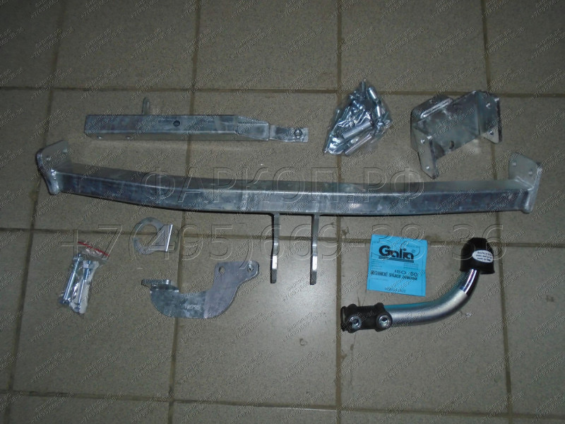 Полностью оцинкованный фаркоп на Honda Jazz 2008-2014, Honda Fit 2008-2013. Тип шара: A. Невидимый вырез бампера. Нагрузки: 1100/82 кг, масса фаркопа
