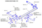 Фаркоп на Mercedes GLK-Class x204 2008-2015. Необходима подрезка бампера. Тип шара: A. Нагрузки: 1500/75 кг, масса фаркопа 20,2 кг (без электрики в ко