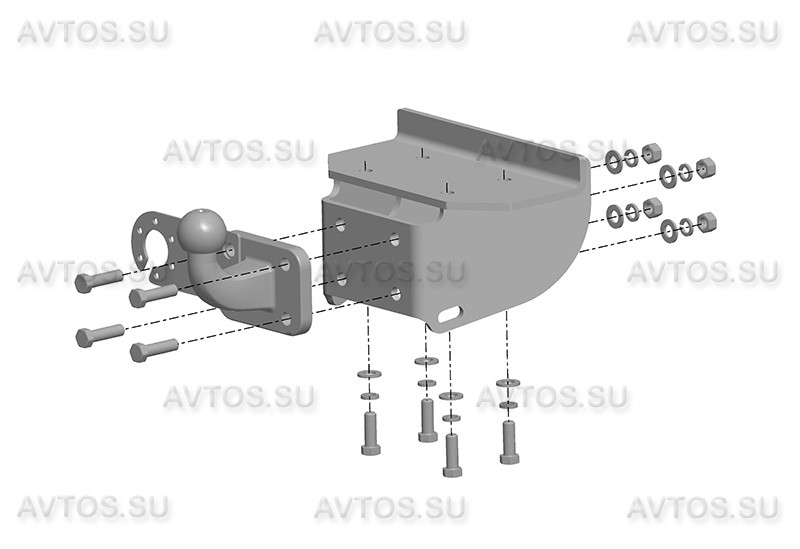 Фаркоп VW 26 - Volkswagen Amarok / 2010- / S-100 / kg-2500 / type=G / smart-c=!!!