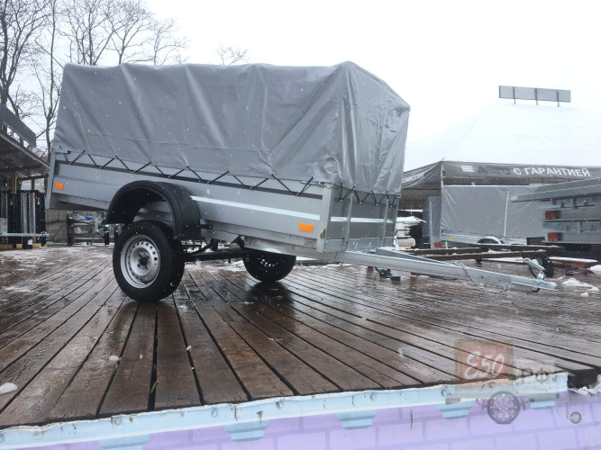 Прицеп Спутник Pro ZN 2513-37 оцинк. (Тент 1.0 м).