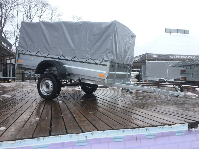 Прицеп Спутник Pro ZN 2513-37 оцинк. (Тент 1.0 м).