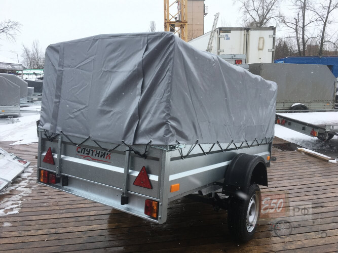 Прицеп Спутник Pro ZN 2513-37 оцинк. (Тент 1.0 м).