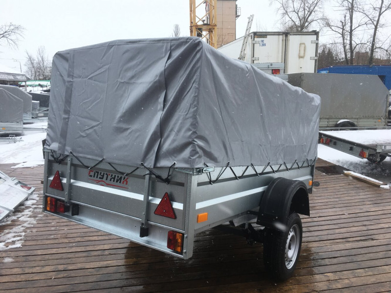 Прицеп Спутник Pro ZN 2513-37 оцинк. (Тент 1.0 м).