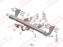 Фаркоп на Mercedes Viano w639 2003-2014, Mercedes Vito w639 2003-2014. Необходима подрезка бампера. Тип шара: A. Нагрузки: 2000/100 кг, масса фаркопа