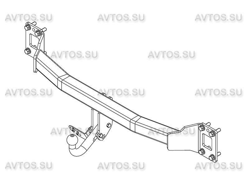 Фаркоп AU 05 - Audi Q7 / 2007-2015г / S-140 / kg-3500 / type-A / smart-c=!!!