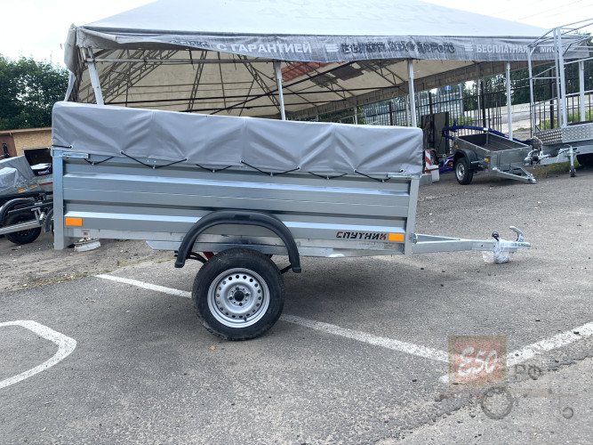 Прицеп Спутник Pro ZN 2213-48 оцинк. (Тент 0.8 м)