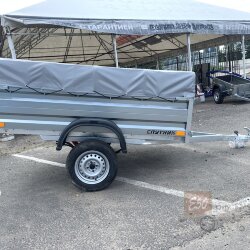 Прицеп Спутник Pro ZN 2213-48 оцинк. (Тент 0.8 м)