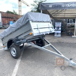 Прицеп Спутник Pro ZN 2213-48 оцинк. (Тент 0.8 м)