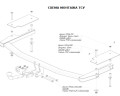 Фаркоп на Mazda 6 хетчбек/седан 2002-2008. Необходима подрезка бампера. Тип шара: A. Нагрузки: 1500/75 кг, масса фаркопа 18,8 кг (без электрики в комп