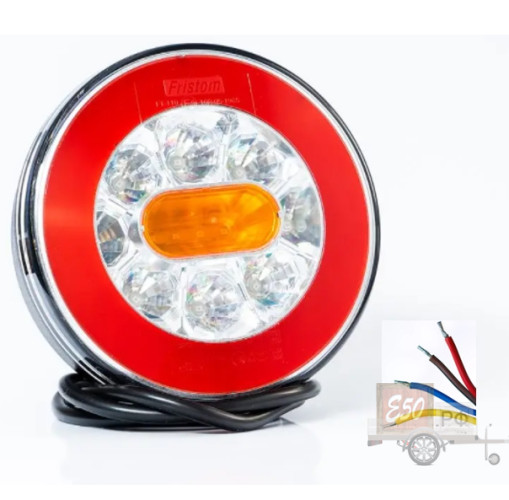FT-110 LED Круглый 3-х функциональный ПРОВОД 1м