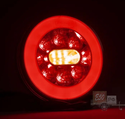FT-110 LED Круглый 3-х функциональный ПРОВОД 1м