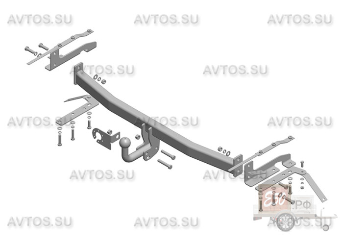 Фаркоп TY 33 - Toyota Corolla (E 12) / 2002-2007 / S-75 / kg-1250 / type=A