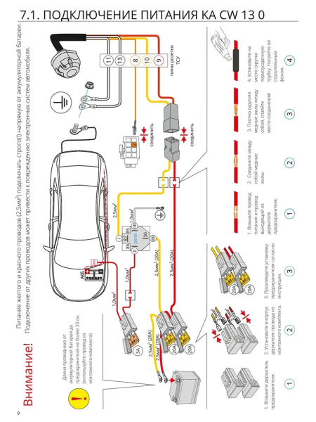 [КонцептАвто] _KA.SC.7.2.13_ Комплект электрики с блоком 13pin