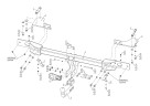 Фаркоп на Belgee X70 2024-, Geely Atlas Pro 2021-2024 без подрезки бампера. Тип шара: A. Нагрузки: 1500/75 кг, масса фаркопа 16 кг (без электрики в ко