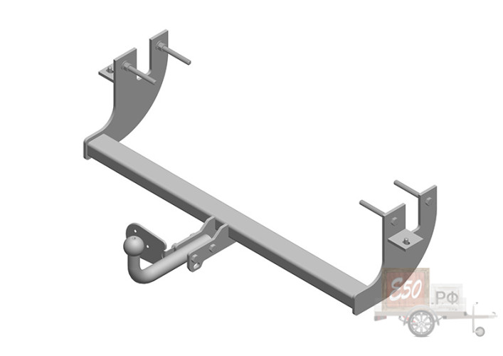 Фаркоп MI 19 - Mitsubishi Lancer X / 2007-2012 / S-50 / kg-750 / type=A