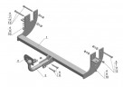 Фаркоп MI 19 - Mitsubishi Lancer X / 2007-2012 / S-50 / kg-750 / type=A
