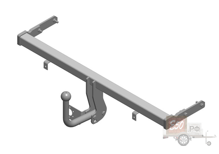 Фаркоп KI 19 - KIA Rio II / 10.2009-2011 / S-75 / kg-1000 / type=A