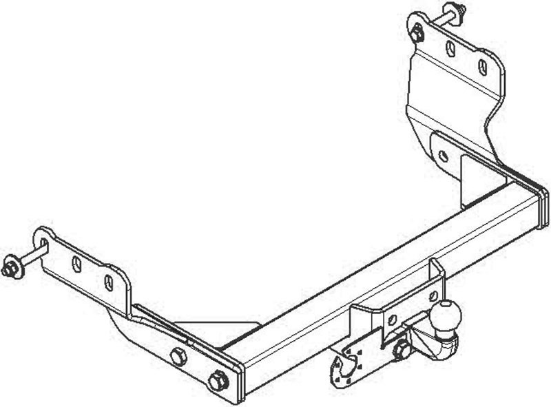 Фаркоп FD 26 - Ford Transit / 05.2000-2013 / S-100 / kg-2000 / type=F
