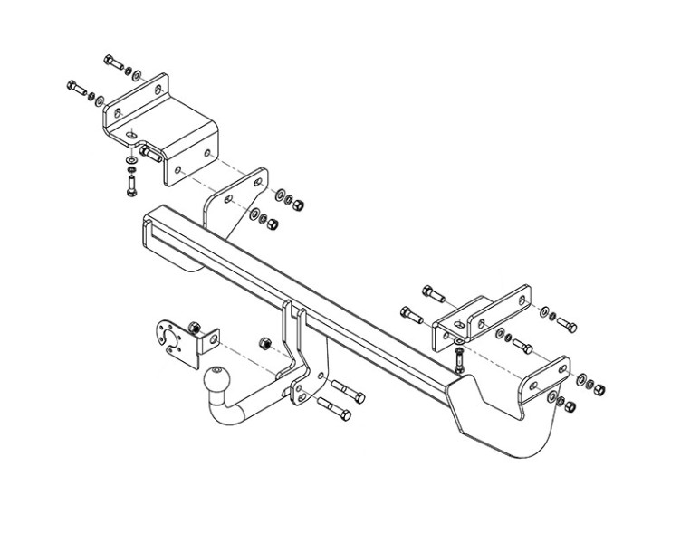 Фаркоп KI 26 - KIA Ceed / 01.08.12- / S-75 / kg-1500 / type=A