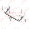Фаркоп на Great Wall Safe 2005-2009 без подрезки бампера. Тип шара: A. Нагрузки: 1200/75 кг, масса фаркопа 22 кг (без электрики в комплекте)