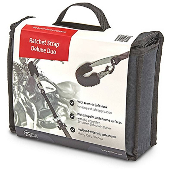 Комплект строп для крепления мотоцикла Ratchet Strap Deluxe Duo