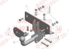 Фаркоп на Tagaz Tager 2008-2011, SsangYong Korando 1997-2003 без подрезки бампера. Тип шара: A. Нагрузки: 1250/75 кг, масса фаркопа 8,5 кг (без электр