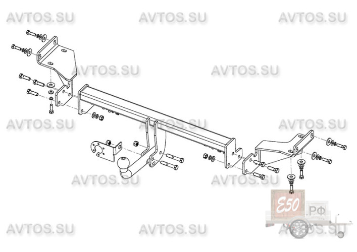 Фаркоп HY 28 - Hyundai Tucson / 2015- / S-100 / kg-2000 / type=A / smart-c=!!!