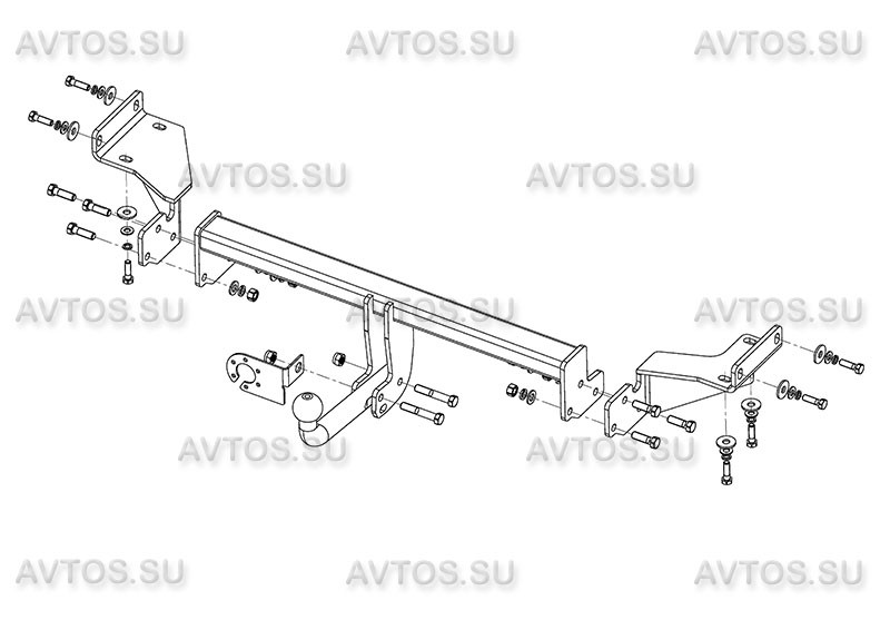 Фаркоп HY 28 - Hyundai Tucson / 2015- / S-100 / kg-2000 / type=A / smart-c=!!!