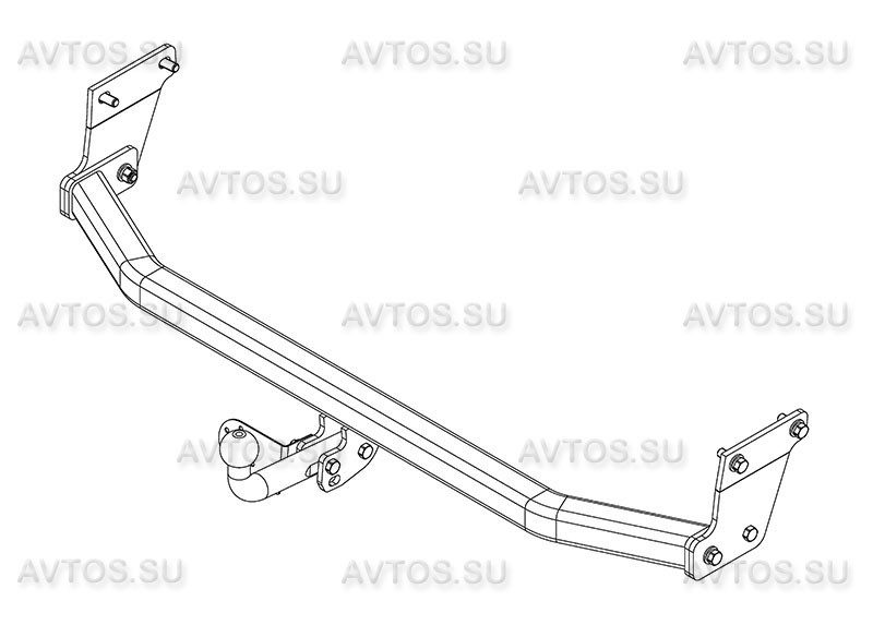 Фаркоп KI 29 - KIA Rio III / 2011-2017 / S-75 / kg-1500 / type=A