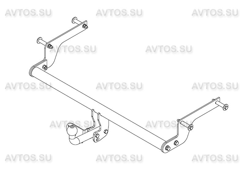 Фаркоп RN 12 - Renault Logan I (Dacia) 2004-2015 / S-75 / kg-1200 / type=A