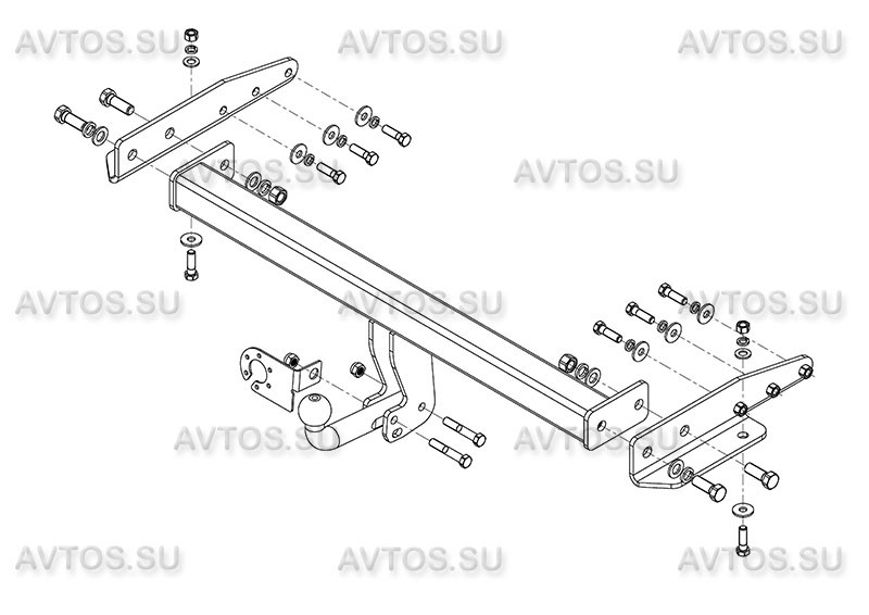 Фаркоп JW 03 - Jeep Grand Cherokee / 04.2011- / S-100 / kg2500 / type=A / smart-c=!!!