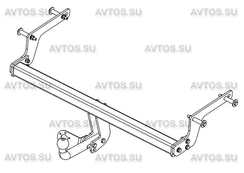 Фаркоп RN 14 - Renault Kaptur (4x4) / 2016- / S-75 / kg-1200 / type=A / smart-c=!!!
