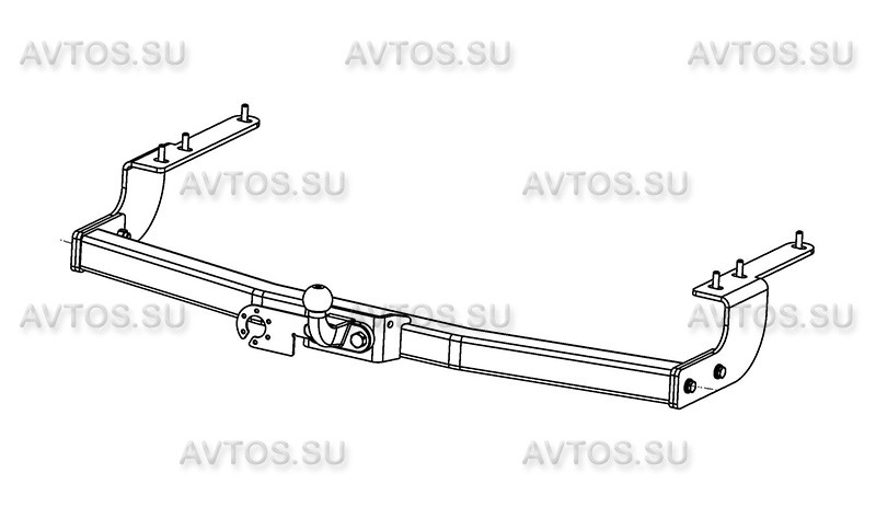 Фаркоп TY 38 - Toyota Highlander / 2010-2014 / S-75 / kg-1500 / type=F