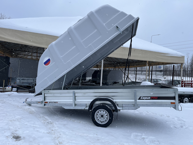 Прицеп Спутник ZN 3516-38 с Пластиковой крышкой