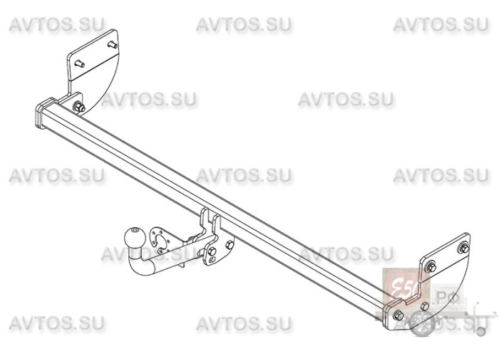 Фаркоп HY 27 - Hyundai Elantra / 2013-2016 / S-75 / kg-1250 / type=A