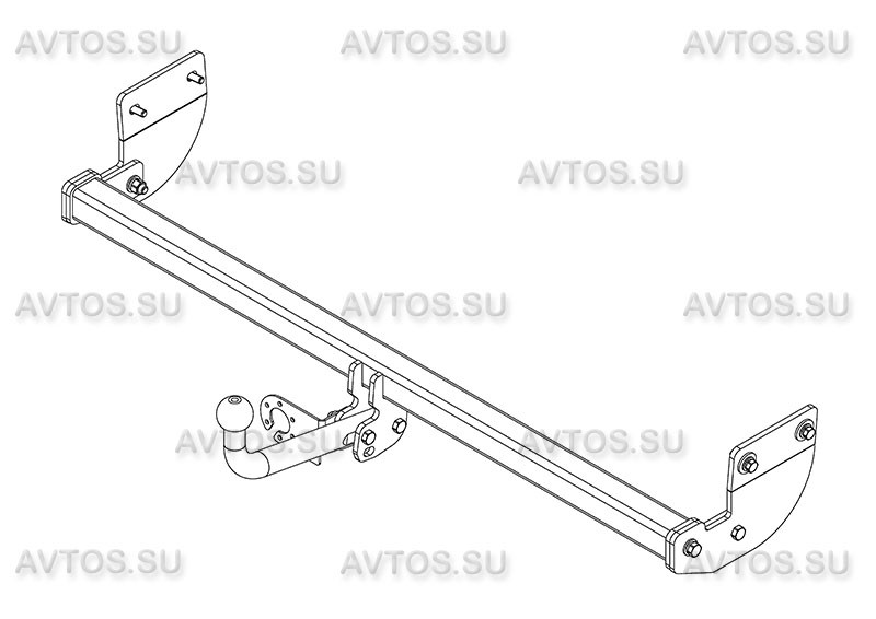 Фаркоп HY 27 - Hyundai Elantra / 2013-2016 / S-75 / kg-1250 / type=A
