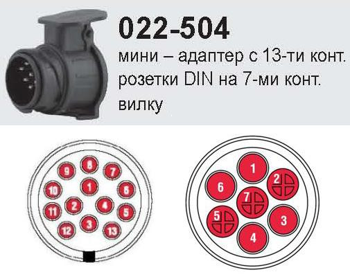 Переходник c 13x7 Bosal 022-504