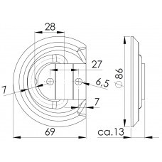 Напольное крепление груза ZBF 60-1