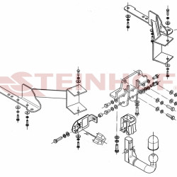 Фаркоп на Toyota Land Cruiser Prado 150 2009-2023, Lexus GX460 2009-2023. Требуется подрезка бампера. Тип шара: AV (вертикальное быстросъемное креплен