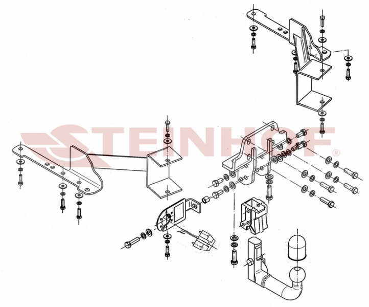 Фаркоп на Toyota Land Cruiser Prado 150 2009-2023, Lexus GX460 2009-2023. Требуется подрезка бампера. Тип шара: AV (вертикальное быстросъемное креплен