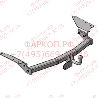 Фаркоп на SsangYong Kyron 2005-2016, SsangYong Rexton 2002-2006 без подрезки бампера. Тип шара: A. Нагрузки: 2000/100 кг, масса фаркопа 19 кг (без эле